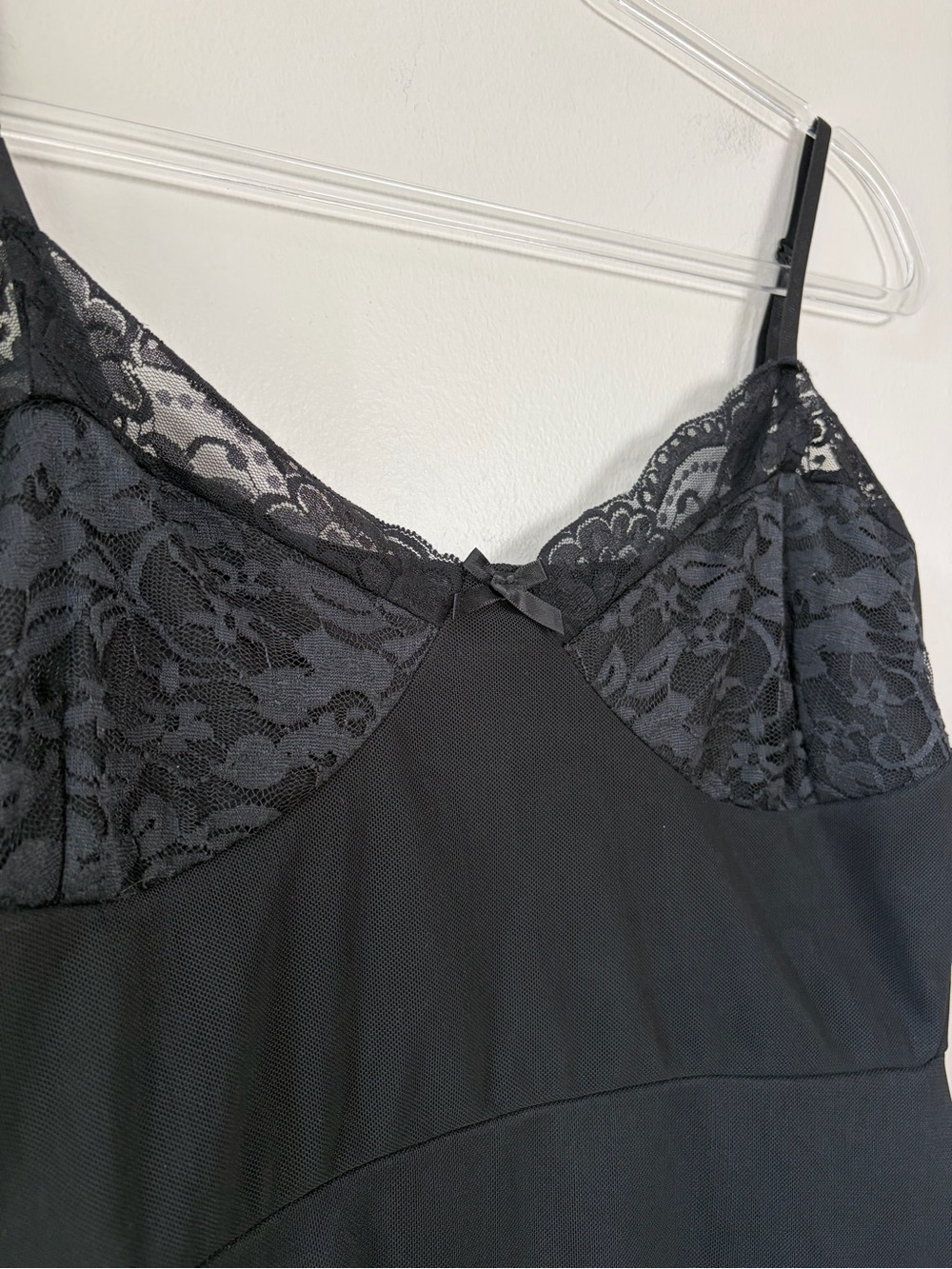 MOTEL Mesh Lace Black Lestari Mini Slip Dress Night Out Little Black Dress - Picture 13 of 13